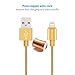 Lightning Cable, Poweradd iPhone Charger MFi Certified 8-Pin Charging Cable USB Charger Sync Cord (3.3FT), Compatible for iPhone X/8/8 Plus/7/7 Plus/6/6 Plus/5/5S/SE iPad and more(Gold)