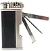 Mr. Brog Leather Tobacco Pipe Lighter and Czech Tool - All in One - Model LGHT08 Silver Black