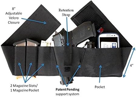 Hidden Heat 4 - Women's and Men's Belly Band Concealed Carry Gun Holster