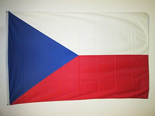 AZ FLAG, Czech Republic Flag, 3x5 Ft, For Outdoor, Czech Banner Knitted Polyester with Two Plastic Rings, Fade Resistant