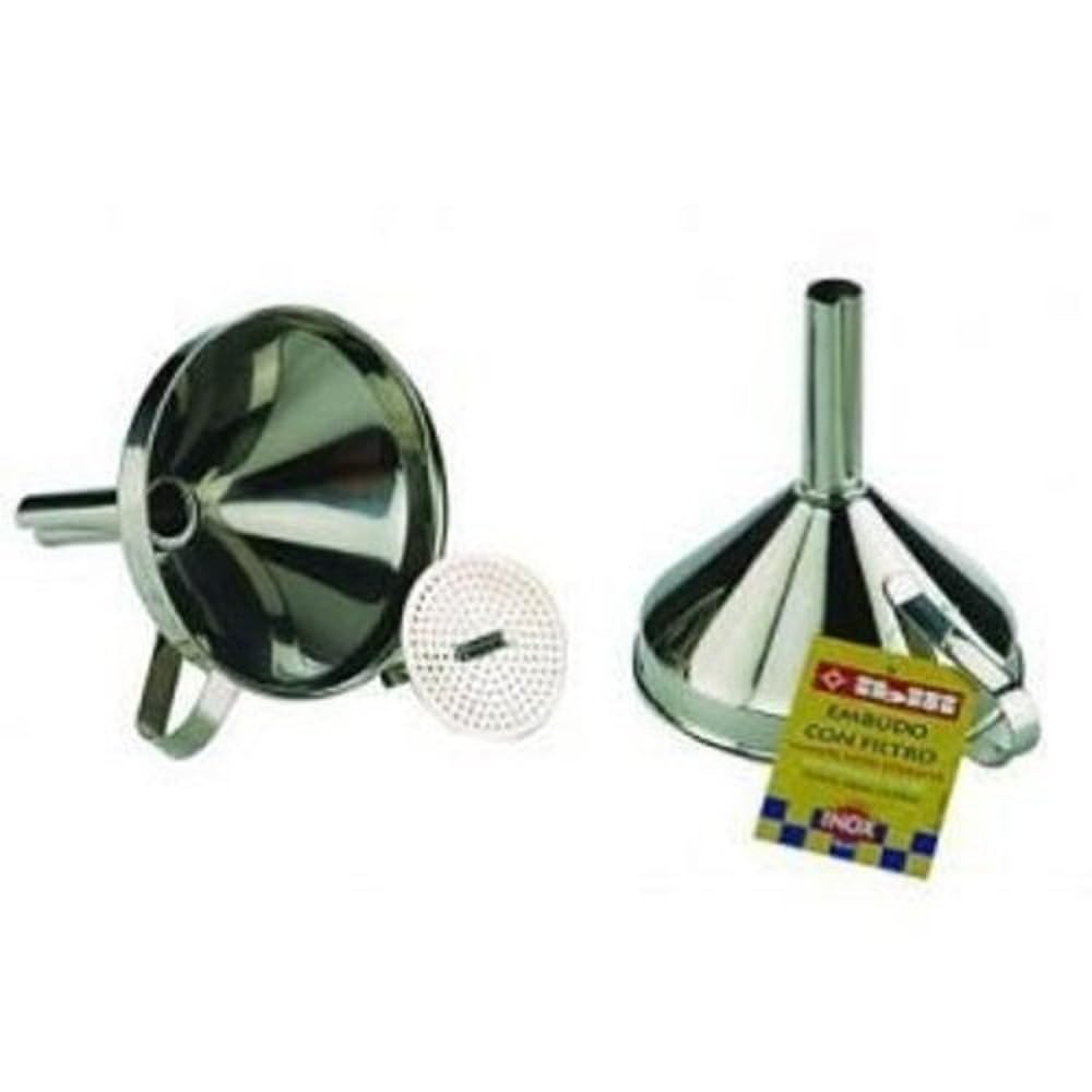 Ibili 763800 - Embudo con filtro INOX 10 cm