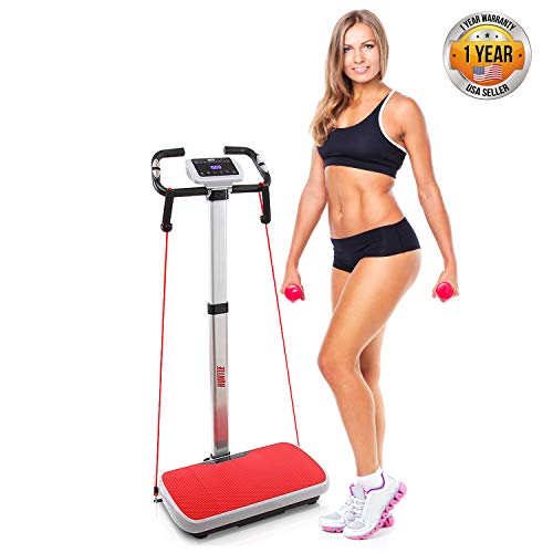 Hurtle Vibration Platform Fitness Machine Full Body Exercise Adjustable Time Speed Level