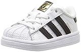 adidas Originals Boys' Superstar I Sneaker Black/White, 3 M US Infant
