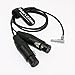 Two XLR 3 pin female to 5 pin male lemo Audio Input Cable for Arri Alexa Mini