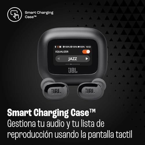 Live Buds 3 Auriculares inalambricos de botón,True Wireless con cancelación de ruido adaptable, hasta 40 horas de reproducción, Bluetooth, audio de alta resolución, negro