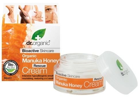 1 X 50ml Dr Organic Manuka Honey Rescue Cream Bioactive Intensive Care Emollient