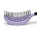 NuWay 4Hair NuWay DoubleC U.S. Patented Double Curved/Circular Vented Detangler, Purple, 1 Count