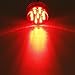 Partsam 10Pcs 2 Inch Round Led Marker Lights Red Trailer Truck Sealed Light, 2