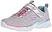 Skechers Kids Girls' Swirly Shimmer Time Running Shoe,Light Gray/Multi,
