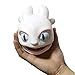 CoserWorld Dragon Toothless Light Fury Dragon Toys Latex Dragon Hand Puppet for Kids（White）