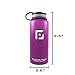 Best Vacuum Insulated Stainless Steel Water Bottle (32 OZ). Double Walled Construction. Powder Coat. Glacier Point (Purple)
