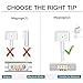Mac Book Pro Charger, AC 85w Power Adapter Magsafe 2 T-Tip Adapter Charger Connector - Superior Heat Control - MacBook Pro 17/15/13 Inch [After Mid 2012] (85T)