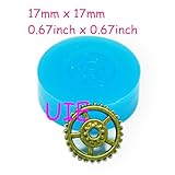 005ST Steampunk Watch and Gear Mold Silicone Mould 17mm - Cupcake Decoration Charms Sugarcraft Molds, Jewelry Mold Food Safe
