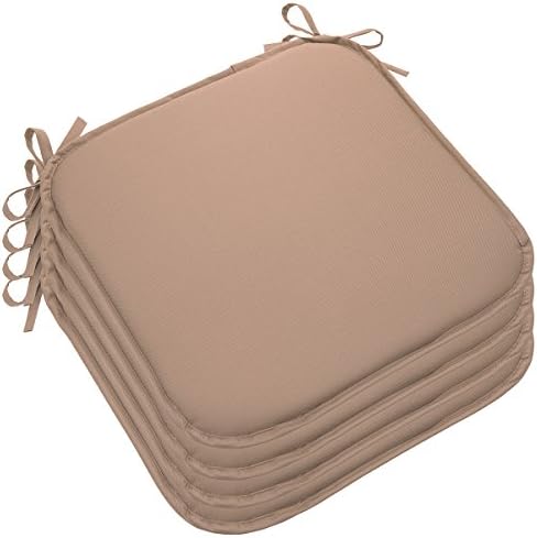 Cozy Chair Set Of 4 Outdoor Memory Foam Chair Cushions Pads Seat Ties For Patio Decor Lounge &amp; Lawn Furniture