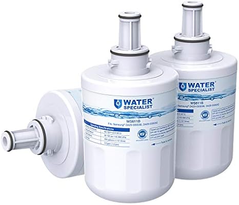 Waterspecialist Da29 00003g Refrigerator Water Filter Replacement For Samsung Da29 00003b Rsg257aars Rfg237aars Hafcu1 Rs22hdhpnsr Wss 1 3 Filters Package May Vary Amazon Sg Home