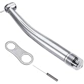 4E 4E'S USA Dental High-Speed Handpiece with LED Light: 4 Holes Coupling | Air-Turbine LED Light | Ceramic Bearing| Trianglular Spray | Standard Head (&oslash;12.6mm x H14.6mm), 510(K) Approved