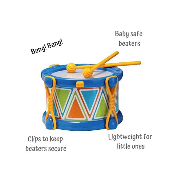 Halilit Children's 14cm Drum. Light & Robust Kids Toy Musical Instrument. Promotes Hand-Eye Coordination & Motor Skills…