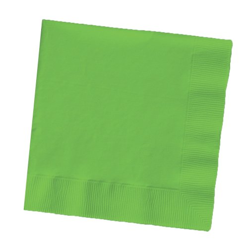 Creative Converting Touch of Color 2-Ply 50 Count Paper Beverage Napkins, Citrus Green