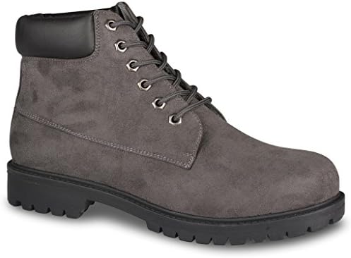 Influence Men's Brad Faux Suede 6-Inch Soft Toe Work Boot, GREY, Size 10