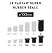 Rubber Le Parfait Glass Canning Jar 100mm Replacement Gaskets for 3 L Super Jars & 1000g Terrine Jars (Large Size) - Pack of 6
