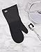 All-Clad Textiles Professional 600-Degree Stain Resistant Cotton Silicone Oven Mitt with No-Slip Grip, Black