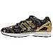 adidasWomen's ZX Flux Black Gold White Fashion Sneakers (8 B(M) US)
