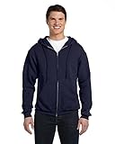 Russell Athletic Men's Dri-Power Fleece Full-Zip Hood, J Navy, Small