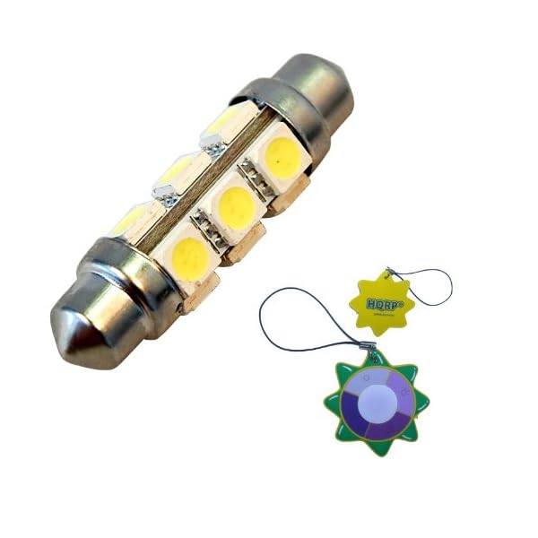 HQRP-360-deg-42mm-Festoon-12-LEDs-Cool-White-Navigation-Bulb-for-Fixed-Mount-Pedestal-Fold-Down-Anchor-Light-Plug-In-Pole-Anchor-Light-plus-HQRP-UV-Meter