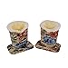 Baitaihem Pack of 2 Plush Lined Eyeglasses Holder Stand Protective Glasses Case For Desks Or Nightstands(Floral Design)