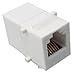 Shaxon BM303W-IC6-B, Category 3 Keystone Modular Feed Through Coupler, RJ12-RJ12 - White