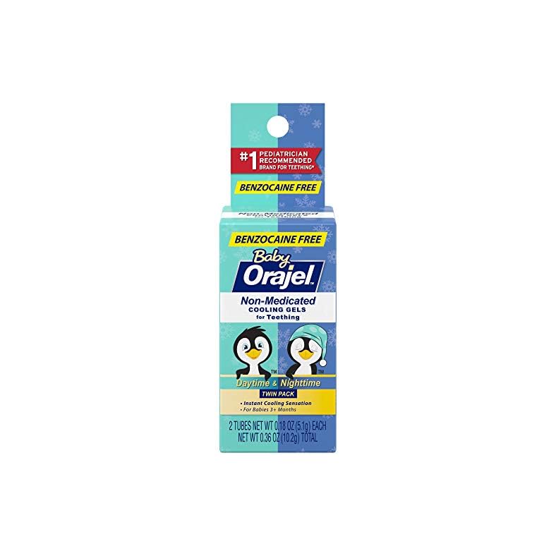 Orajel Baby Daytime & Nighttime Cooling Gels for Teething, Drug-Free, #1 Pediatrician Recommended Brand for Teething…