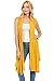 iconic luxe Women's Soft Premium Jersey Sleeveless Asymmetrical Open Front Cardigan