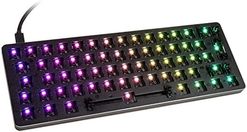 GLORIOUS Gaming GMMK Compact 60%, Barebones (Frame Only), Mechanical Gaming Keyboard, Per Key RGB, Hotswap & Customisable