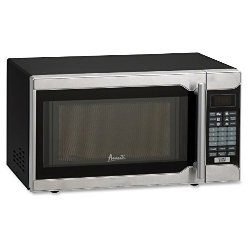 Avanti MO7212SST Counter Top Microwave Oven, 0.7 Cu. Ft, Black/Stainless Steel