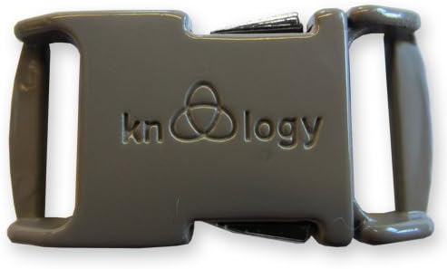 Knottology 1/2 Inch Spring Assisted Full Metal Nito Buckles (Grey)