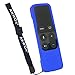 AKWOX Protective Case for Apple TV 4K / 4th 5th Gen Remote - Light Weight [Anti Slip] Shock Proof Silicone Cover with Lanyard (Dark Blue) -not for Series 6th Gen 2021