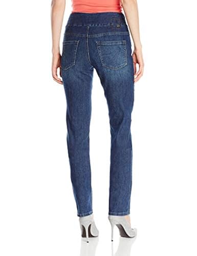 JAG Jeans Women's Peri Mid Rise Straight Leg Pull-on Jeans-Legacy