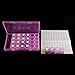 YGDZ 3 Pack 28 Grids Diamond Embroidery Box Adjustable Storage Boxes of Diamond Painting Accessories for DIY Craft (White/Pink/Purple) and 1 Pack Self-Adhesive Sticky Coloured Dots 6mm Diameter Round