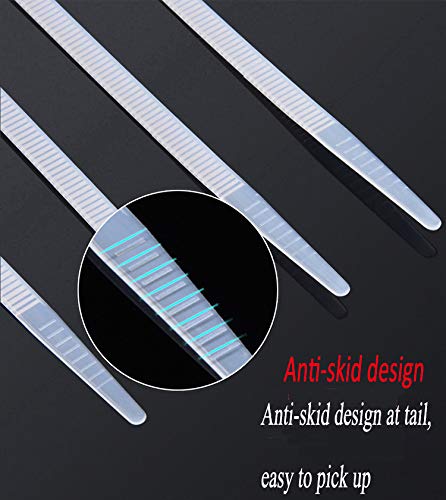 Cable Zip Ties Heavy Duty 8 Inch, Ultra Strong Plastic Wire Ties, 100 Pieces, Nylon Tie Wraps with 0.2 Inch Width in Black & White, Indoor and Outdoor UV Resistant (8")