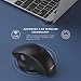 Wireless Mouse, Jelly Comb 2.4GHz Ergonomic Wireless Mouse, Optical Computer Mouse for Laptop Windows PC Desktop and More-MV021 (Black)