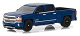 Greenlight 2018 Chevy Silverado 1500 Crew Cab High Country, Deep Ocean Blue 29938/48-1/64 Scale Diecast Model Toy Car