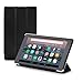 Nupro Tri-fold Standing Case for Fire HD 8 Tablet, Black (compatible with 2018 release)