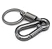 Nuoxinus Classic Retro Style Simple Keychain Strong Carabiner Shape Key Chains Ring Keyring Key Fob Holder for Men Women