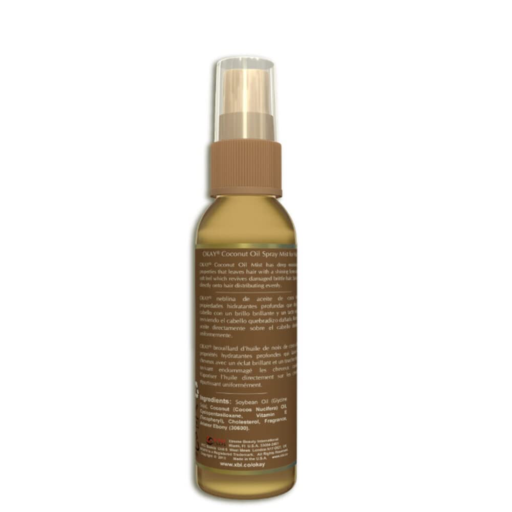 Okay MIST HAIR SPRAY with COCONUT OIL 2oz / 59ml