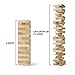 Giant Tumbling Timbers, Gentle Monster Wooden Toppling Tower, Classic Outdoor Games Stacking Toys for Adult Kids Family, Jumbo Hardwood Blocks Lawn Games 56Pcs 5 Feet