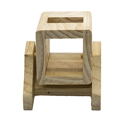 Natural Wood Seesaw Bed House For Hamster Mice Chinchilla Chipmunk, Small Animals Habitat Toy HM-14