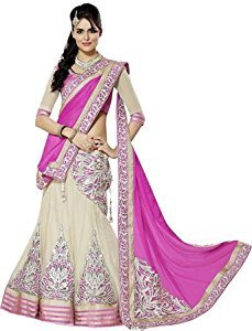 clickedia women's georgette lehanga choli (lehenga pink 3360 _pink_ free size)