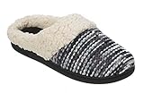 Dearfoams Women's Knit Dye Clog Memory Foam Slipper