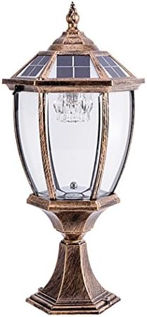 LED Light LED Solar Post Lights Contemporary Collection Exterior Outdoor Post Lantern Column Lights(Φ24cm50cm) Home Decoration