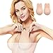 Women Lift Nipplecovers Adhesive Bras Strapless Sticky Bra, Beige, Size Large